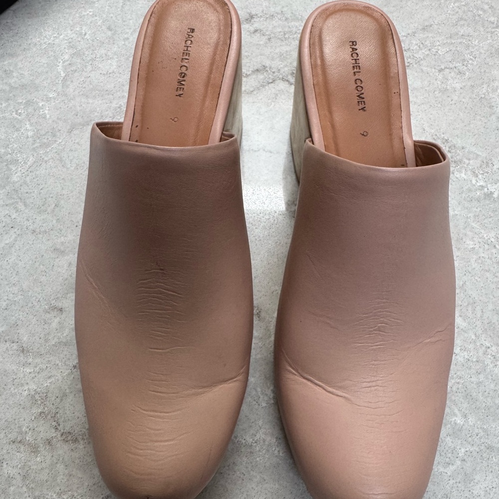 Rachel Comey Women's Nude Leather Mules